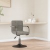 VidaXL Scaun de bucătărie, gri deschis, catifea 3087941