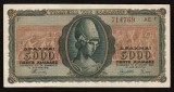 Grecia, 5000 drahme 1943_Portretul Atenei/Calareti, friza Partenonului_AE- 714769