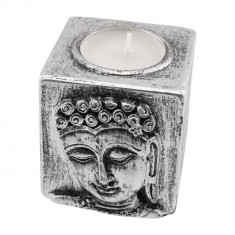 Decoratiune suport ardere lumanari parfumate cu chipul lui buddha mic