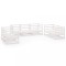 Set mobilier de gradina, 7 piese, alb, lemn masiv de pin