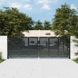 VidaXL Poartă pentru grădină, antracit, 300x150 cm, oțel