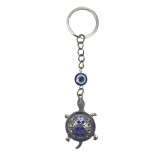 Cumpara ieftin Breloc norocos cu testoasa decorata cu pietricele, simbol pentru protectie si noroc