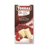 CIOCOLATA ALBA CU FRUCTE GOJI 75GR, Torras