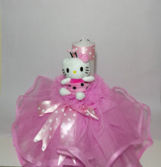 Lumanare pentru botez, 35X5 cm Disney - Hello Kitty foto