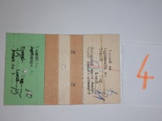 LOT 3 BILET VECH / CFR TREN RAPID , MIROSI ,PITESTI , ROMAN