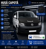 Husa Capota VW T5 Transporter Caravelle Multivan, Piele Ecologica Neagra, Protectie Capota Auto