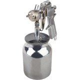 Evotools 630070 - Pistol de vopsit pentru compresor 1.5 mm 1 l vas din metal reglare debit vopsea reglare debit aer