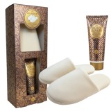 Cumpara ieftin Set ingrijire picioare cu lotiune pentru picioare si papuci Body Luxury, Accentra, 6056498