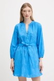Desigual rochie din bumbac TOURS mini, evazată, 25SWVW09