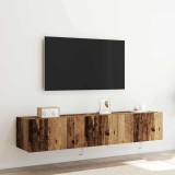 VidaXL Dulap TV de perete Lemn vechi 80 x 35 x 31 cm Lemn compozit