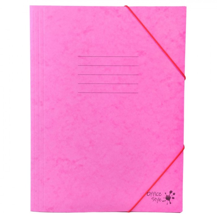 Mapă Birou Office Style, Roz, 25.5x34.5 cm, Cu Elastic
