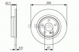 Disc frana MERCEDES B-CLASS (W246, W242) (2011 - 2016) BOSCH 0 986 479 A04