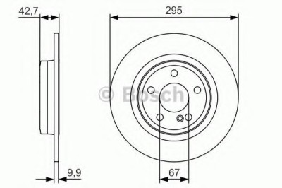Disc frana MERCEDES GLA-CLASS (X156) (2013 - 2016) BOSCH 0 986 479 A04 foto