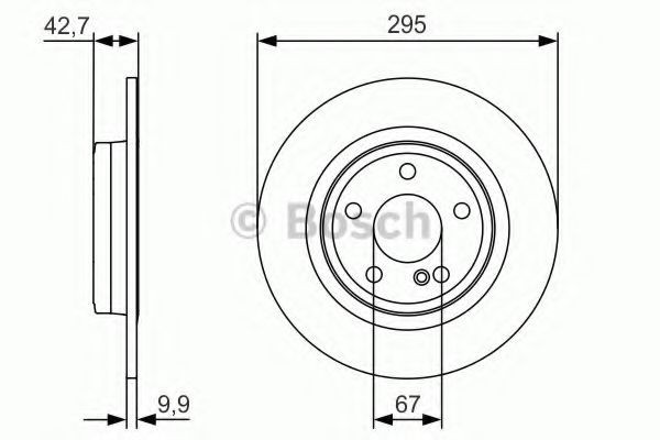 Disc frana MERCEDES GLA-CLASS (X156) (2013 - 2016) BOSCH 0 986 479 A04