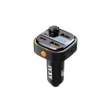 Modulator FM Auto Bluetooth 5.3 Akai, USB, Incarcare 3.1A, MP3, TF Card, Maini Libere, Display LED