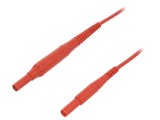 Cablu de masurare SCH&Uuml;TZINGER - Mufa Banana 4mm, 8A, 1m, CAT IV 1000V, Sectiune 1mm&sup2;