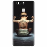 Husa silicon pentru Huawei P9 Plus, Body Builder Cute Baby Tattoo