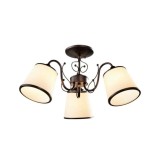 Cumpara ieftin Candelabru Klausen Zamora 3 Maro Alb 55x55x27 cm, Corp Iluminat Clasic Elegant 3xE27 Ideal Living Dining, Design Metalic Durabil, Design Rafinat