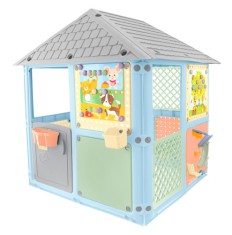 Casuta de joaca Mochtoys Smart House culori pastel, 115 x 106 x 128 cm, 12796 foto