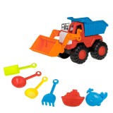 Set de Plaja cu Buldozer si Excavator, 6 Accesorii, 32x15x19cm, CMCLASS