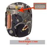 Mecanism Quartz Hattori VX00 Japan - Diametru 10.8x14.4mm, Baterie 317, 0 Jewels, Remontor 351819