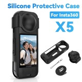 Husa silicon + protectie obiective pentru camera de actiune Insta360 X5