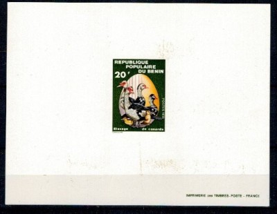 Benin 1978 - Pasari de curte, Mi160 in colita ndt deluxe foto