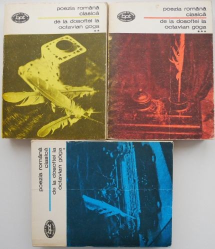 Poezia romana clasica de la Dosoftei la Octavian Goga (3 volume)