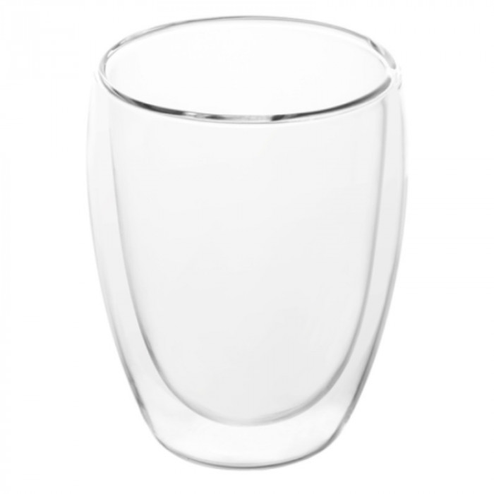 Set 2 pahare pentru capuccino ETA 4181 93010, 240 ml, pereti dubli din sticla borosilicata