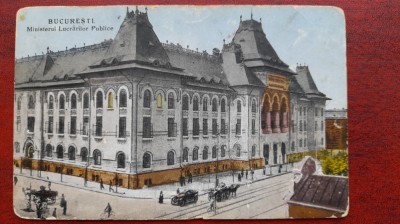 1920-Bucuresti-Ministerul Lucrarilor Publice-C.P.circ. foto