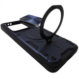 Husa spate TPU negru si PC bleumarin, inel si protectie camera, pentru Xiaomi 14T