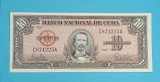 Cuba 10 Pesos 1960 &#039;Cespedes&#039; aUNC serie: C874225A