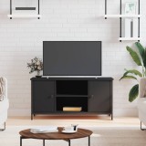 vidaXL Comodă TV, negru, 100x40x50 cm, lemn prelucrat