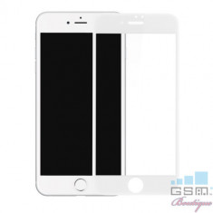 Folie Sticla Protectie Display iPhone 7 iPhone 8 Acoperire Completa 4D Alb foto
