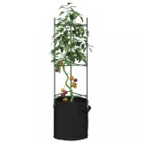 vidaXL Suport pentru roșii cu saci de plante 6 buc., 116 cm oțel și PP