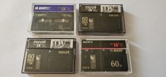 CASETA MINI DV 60 , SONY , MAXEL , EMTEC . TOATE LOT 4 BUCATI .