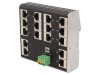 Switch Ethernet Neadministrabil MURR ELEKTRONIK 16 Porturi RJ45 Montare Sina DIN Industrial IP20 Metal -40..70C