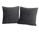 Set 2 huse pernute decorative din catifea cu fermoar, 45x45 cm, Madison, densitate 700 g/ml, Anchor