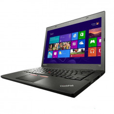 Laptop Lenovo Refurbished ThinkPad T450 14 inch HD Intel Core i5-5300U 8GB DDR3 240GB SSD Webcam Windows 10 Home Black foto
