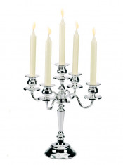 Candelabru argint cu 5 brate Chinelli Cod Produs 698 foto