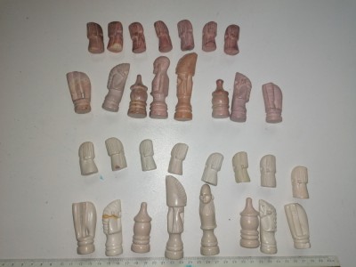 SET PIESE SAH - PAR DIN PIATRA - LIPSA UN PION foto