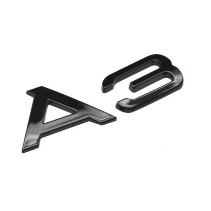 Emblema A3 pentru Audi,Negru lucios