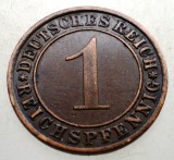 B.159 GERMANIA WEIMAR 1 REICHSPFENNIG 1931 A