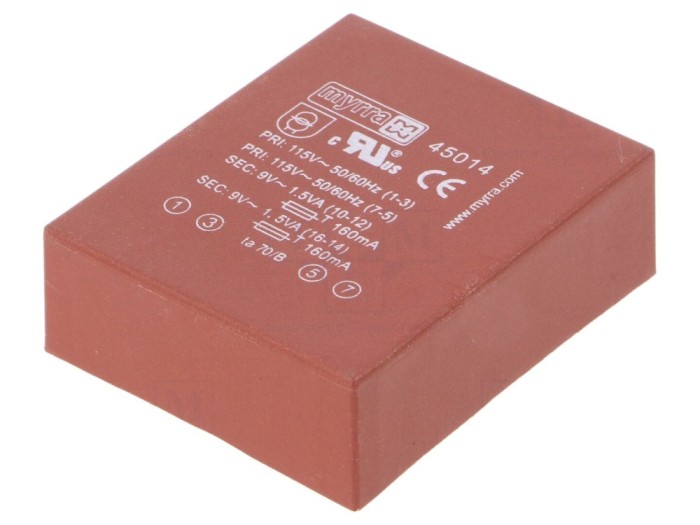 Transformator PCB &icirc;ncapsulat 3VA 9V