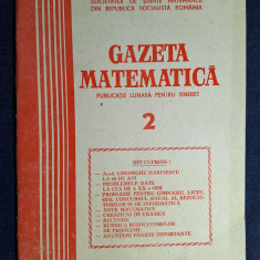 Carte - Gazeta Matematica, anul LXXXV, nr. 2, februarie 1980