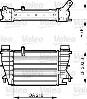 Radiator intercooler RENAULT MODUS / GRAND MODUS (F/JP0) (2004 - 2016) VALEO 818251