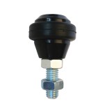 Rola plastic cu inel cauciuc EmaConstruct R04-43, 78x43 mm, surub M12, element gard