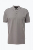 Cumpara ieftin Tricou polo barbati din bumbac croiala Regular fit gri inchis, XL, QS By S.Oliver