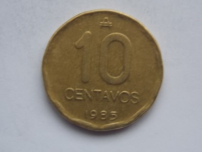 10 CENTAVOS 1985 ARGENTINA foto