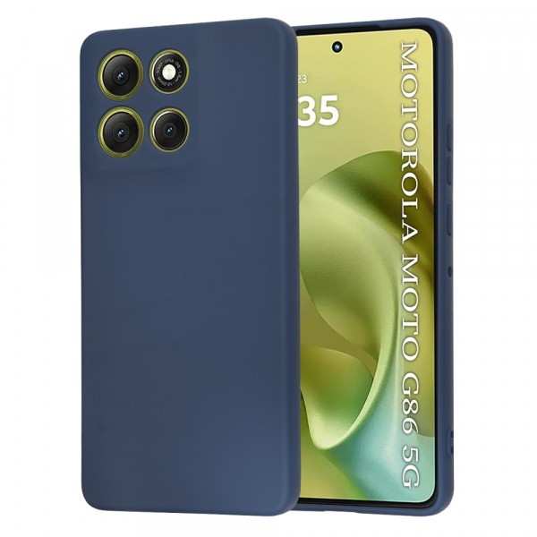 Husa pentru Motorola Moto G86, Techsuit, SoftFlex, Bleumarin